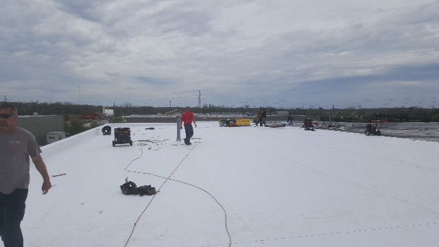 Commercial roofing project 