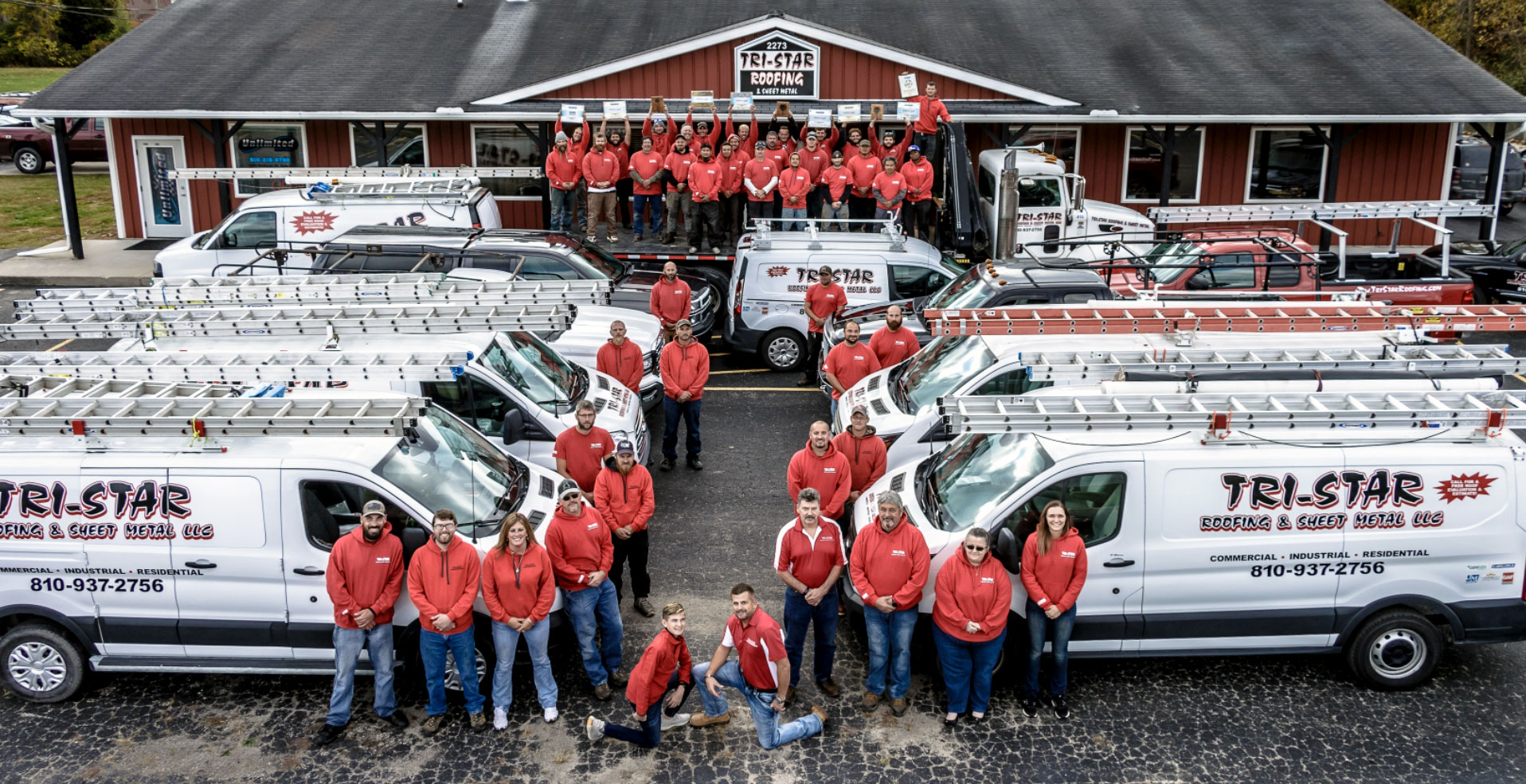 The Tri Star Roofing Team Best Commercial Roofers In Michigan