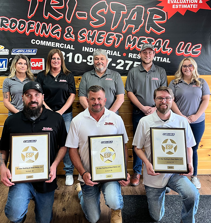 Tri-Star Roofing team 